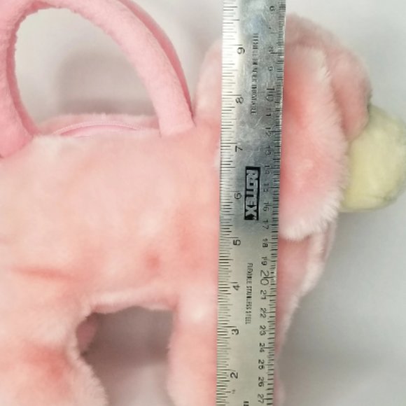 Vintage Pink Puppy Plush Purse Handbag 90s Kid Nostalgia - Picture 6 of 8